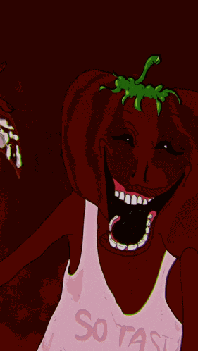 Tomato Man Creepy GIF