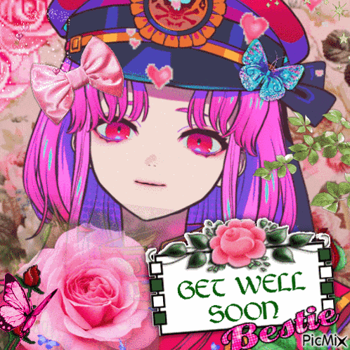 Tomoe Carmine Get Well Soon GIF