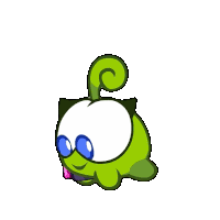 Tongue Out Om Nelle Sticker