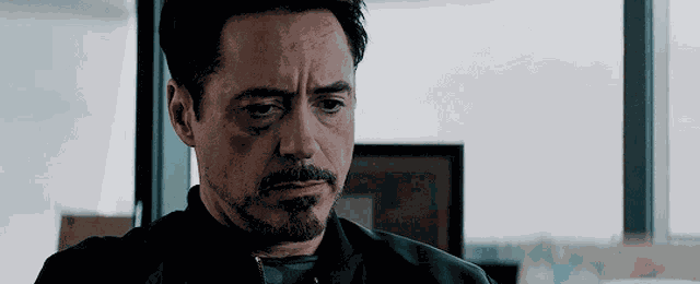 Tony Stark Sad GIF