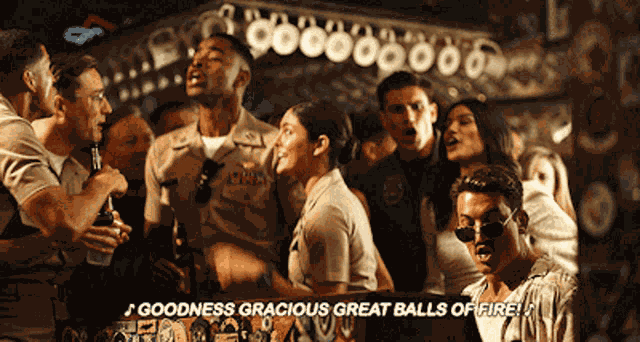 Top Gun Goodness Gracious Great Balls Of Fire GIF