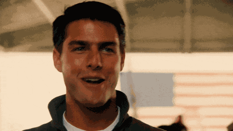 Top Gun Maverick Tom Cruise Ray Ban Aviator Gold GIF