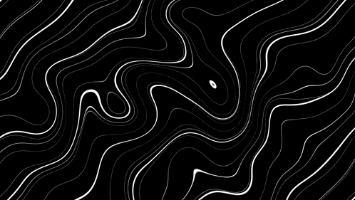 Topographic White On Black Meme