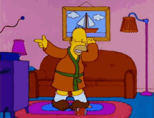 Touchdown Homer Simpson GIF