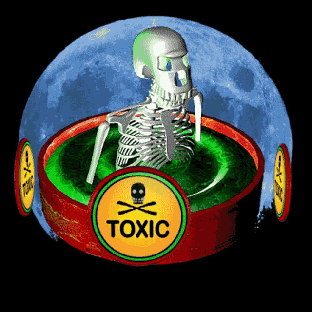 Toxic Skeleton GIF