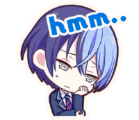 Toya Aoyagi Hmm Sticker