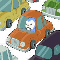 Traffic Traffic Jam Sticker