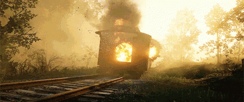 Train Wreck Crash GIF