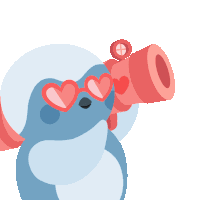 Transparent Love Sticker