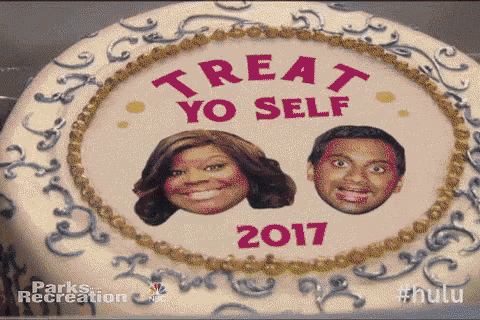 Treat Yoself 2017 - Parks And Rec GIF