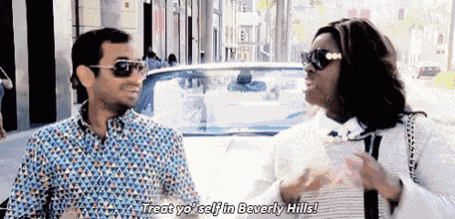 Treat Yo'Self - Parks And Recreation GIF