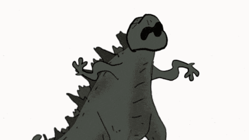 Triangle Godzilla Triangle Vs Monkey GIF