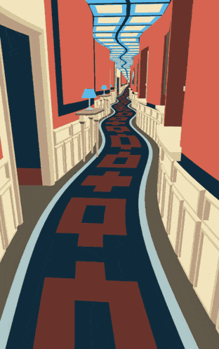 Trippy Hallway GIF