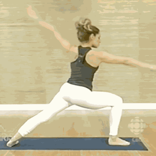 Trish Stratus Yoga GIF
