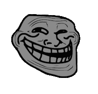 Trollface Spin Sticker