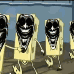Trollface Spongebob GIF