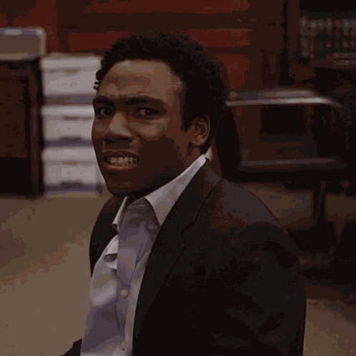 Troy Barnes Cringing GIF