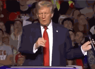 Trump Microphone GIF