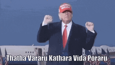 Trump Thatha Vararu Trump Victory Dance GIF