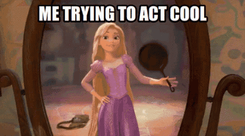Trying To Act Cool - Tangled GIF
