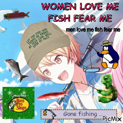 Tsukasa Tenma Fishing GIF