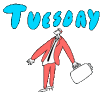Tuesday Sign Sticker