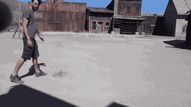 Tumbleweed Fail Kick GIF