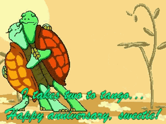 Turtle Happy Anniversary GIF