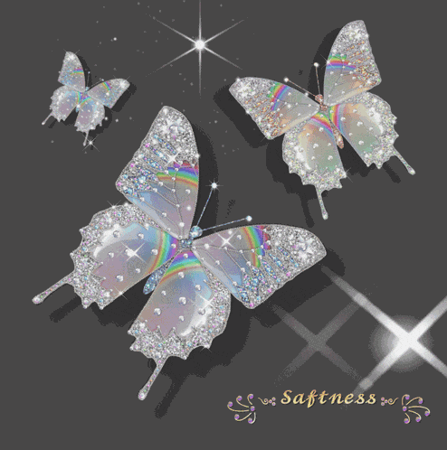 Twinkling Butterflies Julee San Gif GIF