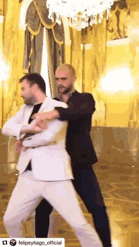 Two Guys Dancing Bachata Bachata Styling GIF
