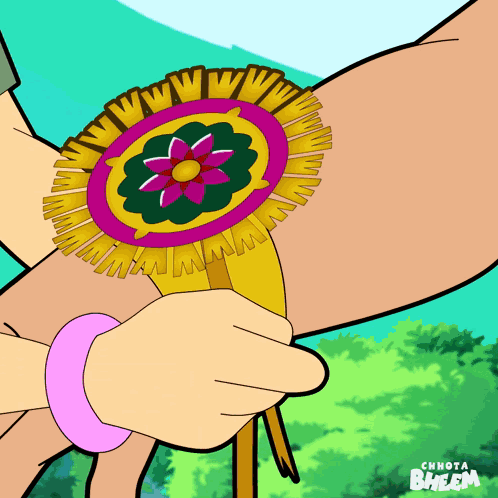Tying Rakhi Shivani GIF