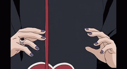 Uchiha Jutsu Hand Signs GIF