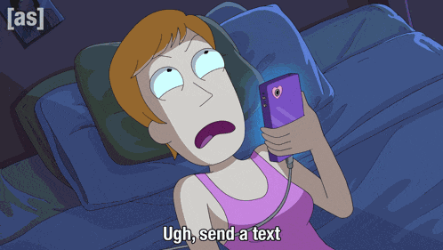 Ugh Send A Text Summer GIF