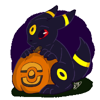Umbreon Halloween Sticker