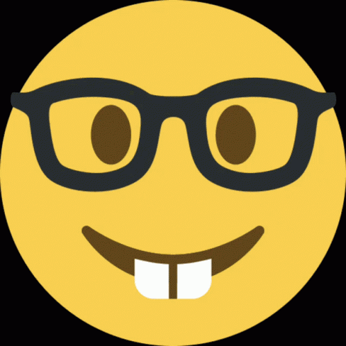 Unbecoming Nerd Emoji GIF