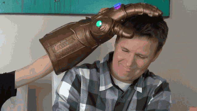 Uncomfortable Touching Hair GIF