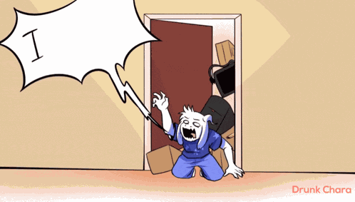 Undertale Drunk Chara GIF