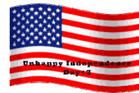 Unhappy Independence Day Sticker