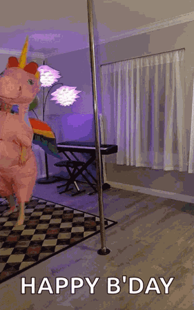 Unicorn Birthday GIF