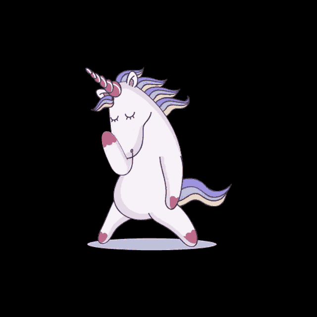 Unicorn Dab GIF