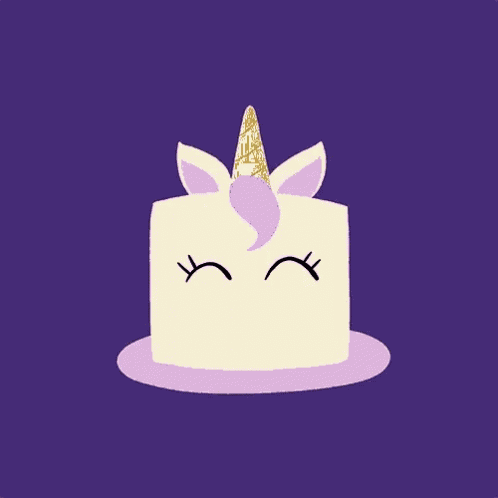 Unicorn Happy Birthday GIF