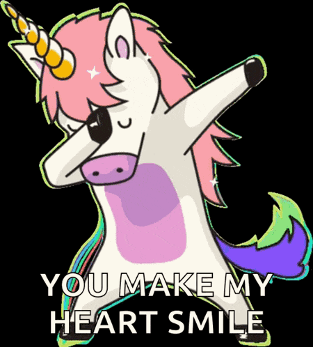 Unicorn Happy GIF