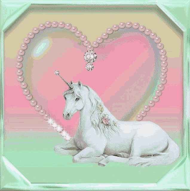 Unicorn Sparklingheart GIF