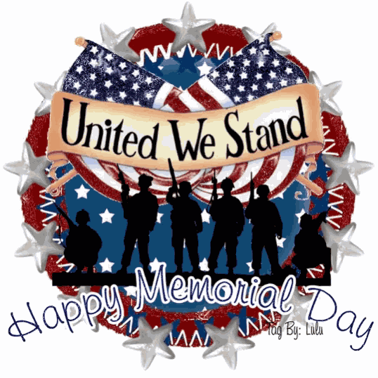 United We Stand Happy Memorial Day GIF