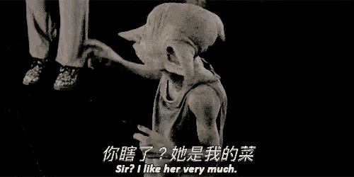 我的菜 喜歡 多比 哈利波特 GIF