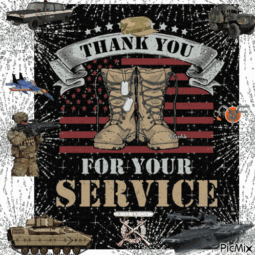 Us Armed Forces Thank You For Your Service GIF