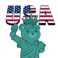 Usa American Sticker