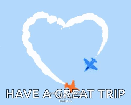 Vacation Time Plane GIF