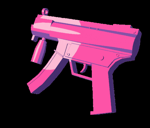 Vaporwave Gun Gun Spinning GIF