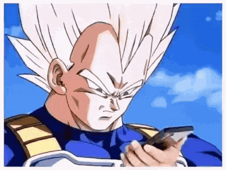Vegeta Cellphone GIF